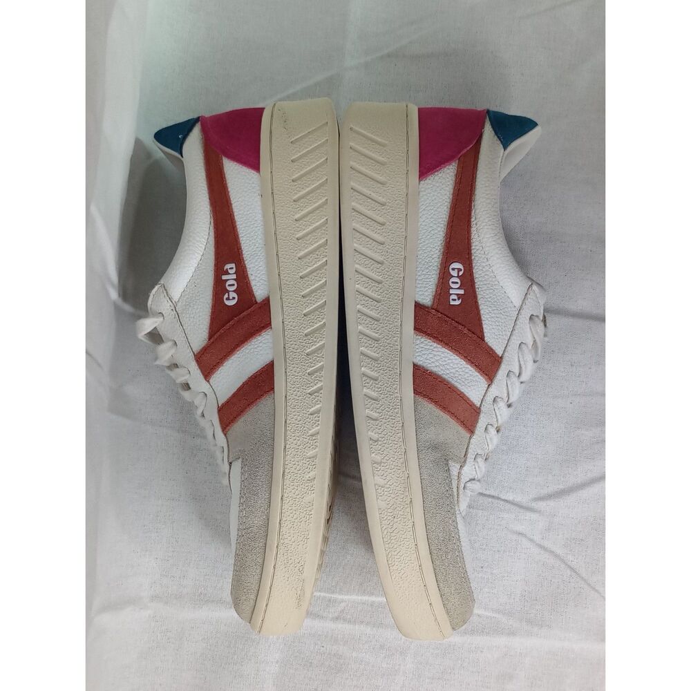 Gola Grandslam Trident Women's 10 White Lace Up Sneaker - Picture 10 of 12